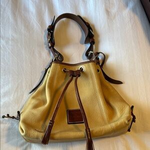 Dooney & Bourke Yellow and Brown Shoulder Bag